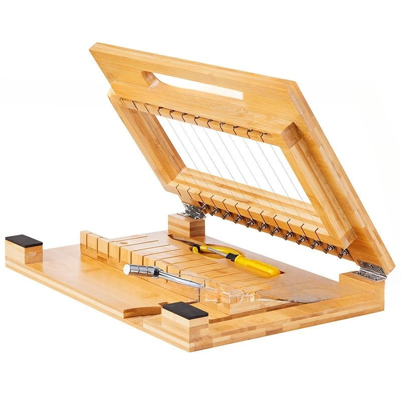 

Bamboo handmade soap slicer, bread toast cutter, home DIY wood butter fruit slicer