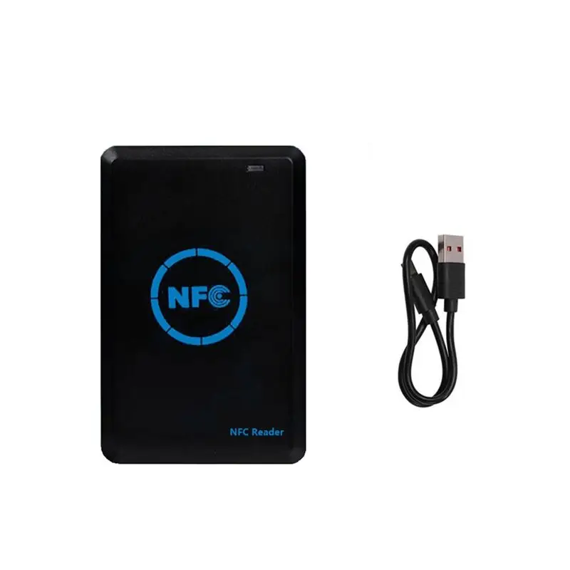 AC57- Smart Chip Reader/Writer+2XUID Keychain 125K 13.56M Copier HID Duplicator Tag Clone ID IC Keychain Key Copy