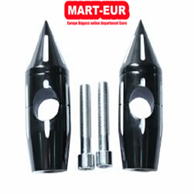 MARTEUR Motorcycle Handlebar Risers for Mount with coarse thread riser bolts. ·2" Rise ·5" overall height ·Same as Black