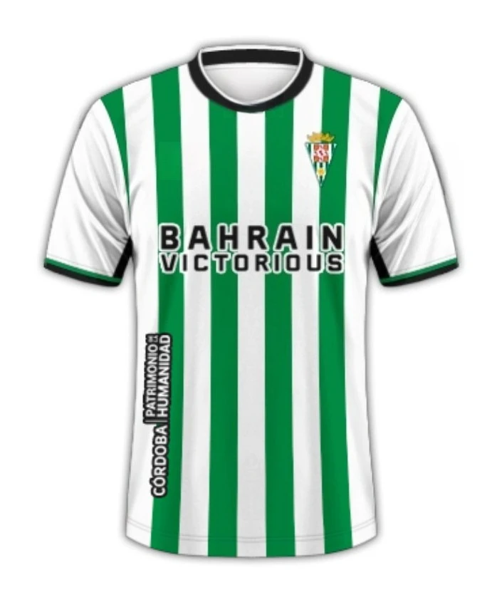 

25_26 Córdoba CF Home Jersey, Fashionable Casual Sports Fan T-shirt, Unisex and Children's Style