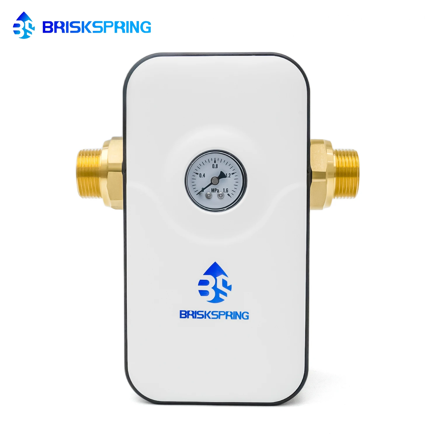 BriskSpring No Salt Water Softener System Whole House Water Conditioner & Descaler Anti-Limescale for Hard Water 6T/H Large Flow