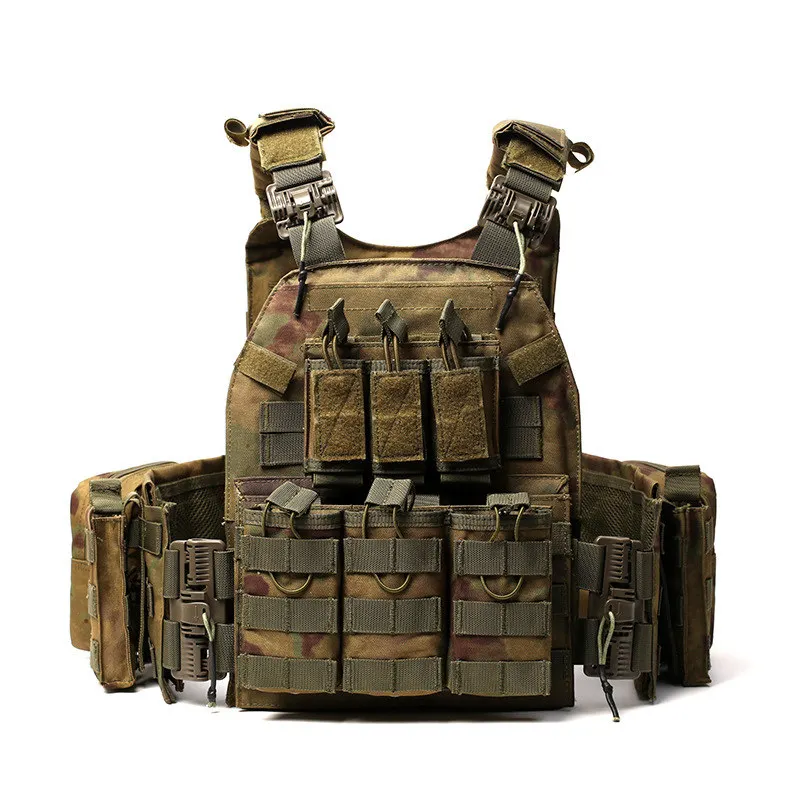 Camouflage Quick-release Tactical Vest Six-piece Breathable Protective Vest