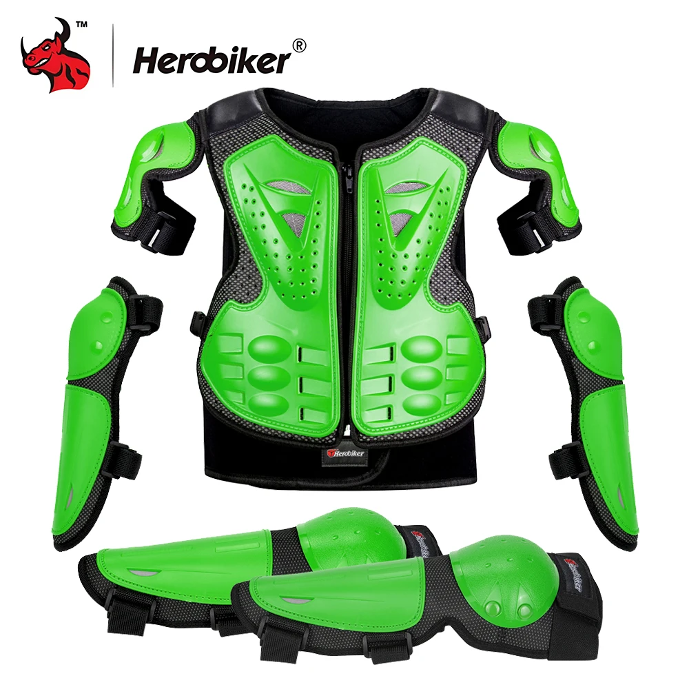

New Children's Armor Outdoor Sports Protective Gear Motorcycle Chest And Back Anti Fall Protection Bicycle Knee And Elbow Pads