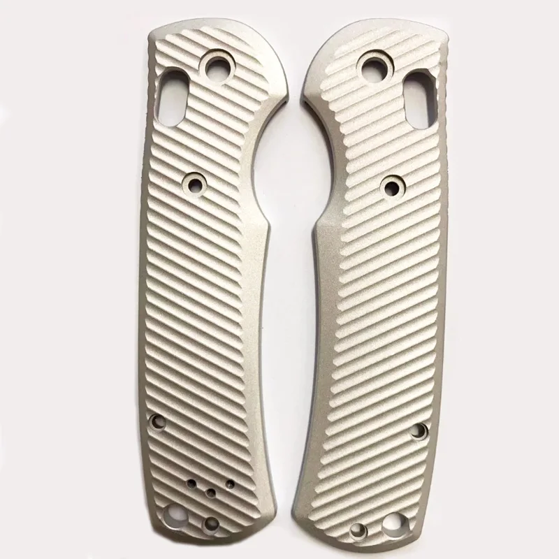 1pair Custom Made Folding Knife Aluminum Alloy Handle Scales Patches for Original New BM 550 / 551 Knives Patch Accessories