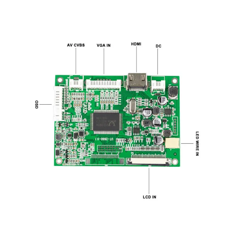 Original Innolux 9 Inch 800*480 Resolution 50 Pins FPC 250 Brightness AT090TN12 V.3 LCD Display With Driver Board