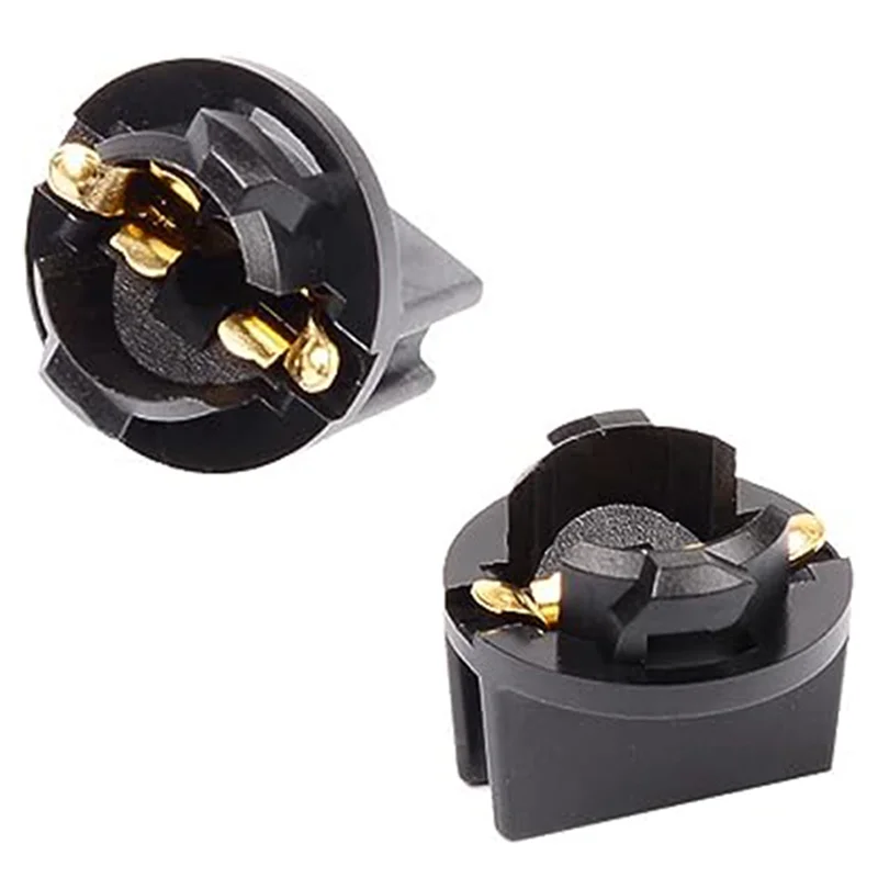 10Pcs T10 Twist Lock Plug and Play Bulb Holder Sockets T10 W5W 168 192 194 Twist Lock Wedge Bases Lamp Dash