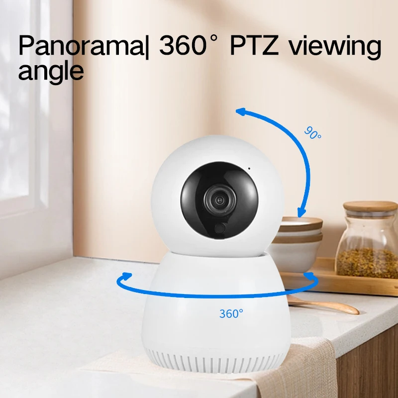 3MP Wifi Wireless IP Camera Security Protection Surveillance Cam Baby Monitor Automatic Motion Tracking Two-way Audio Recorder