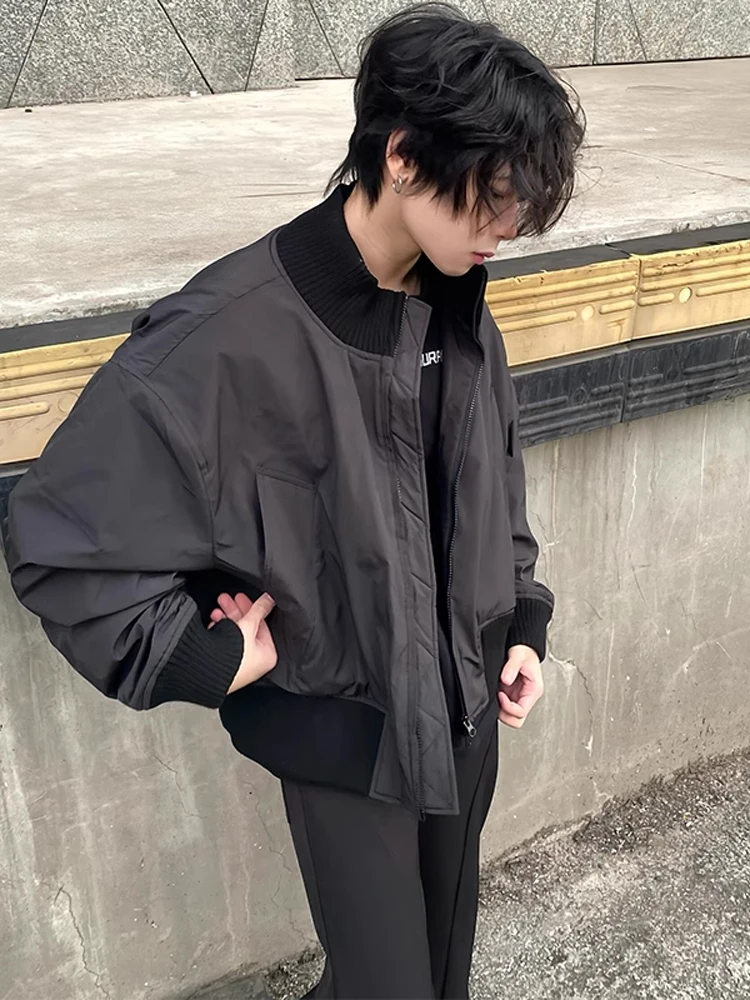 

Bla MA Bomber Jaet ort Fit Pilot Cotton Workwear Zipper Winter Warm Casual Youth American Sle Stand Collar Coat
