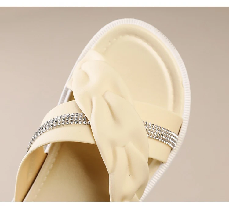 2026 Sommer Neue Mode Damenschuhe Pantoffeln Bequeme Plateau-Schuhe Hohe Absätze Freizeit Blumen Outdoor Strand Pantoffeln für Frauen – Detail 5