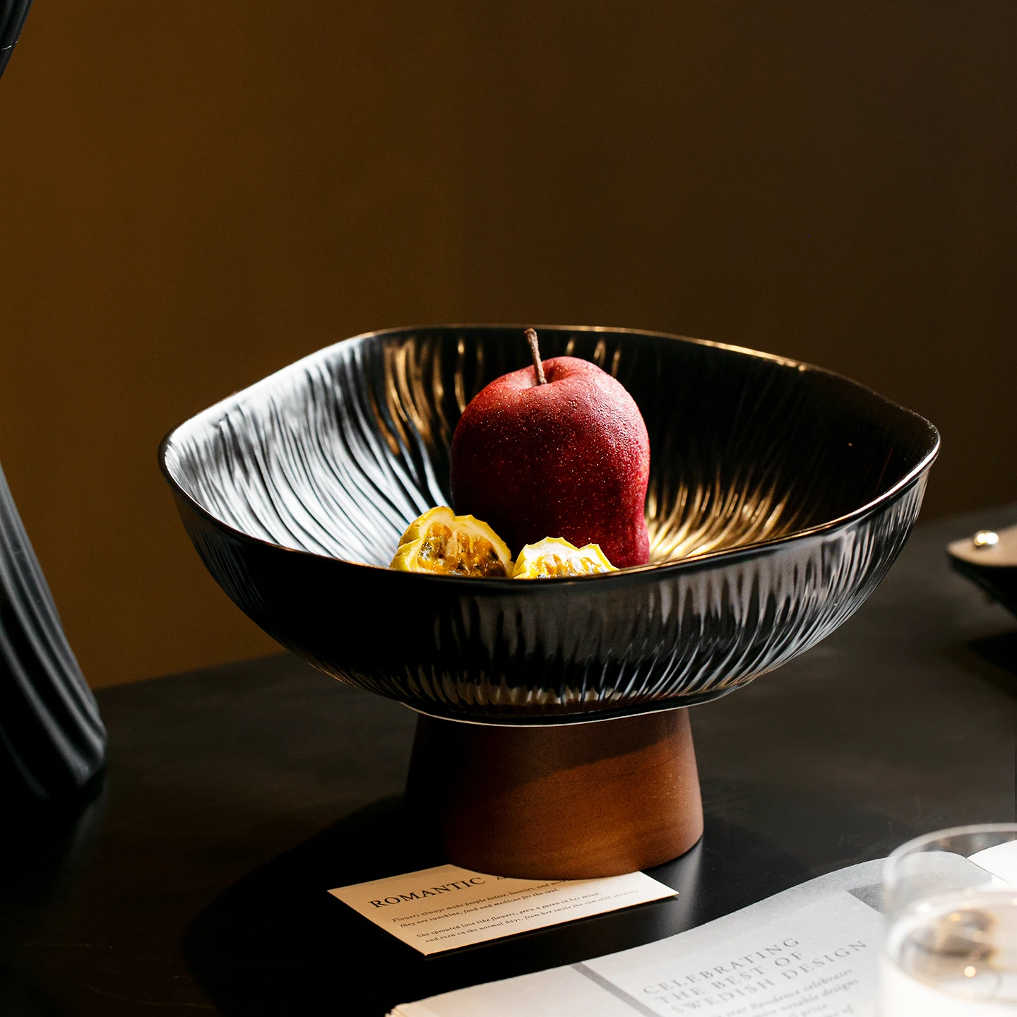 

Ele Cerc Fruit Plate for Living Room Coffee Table Candy Sna Display High Aesthetic Value Home Decorative Basket