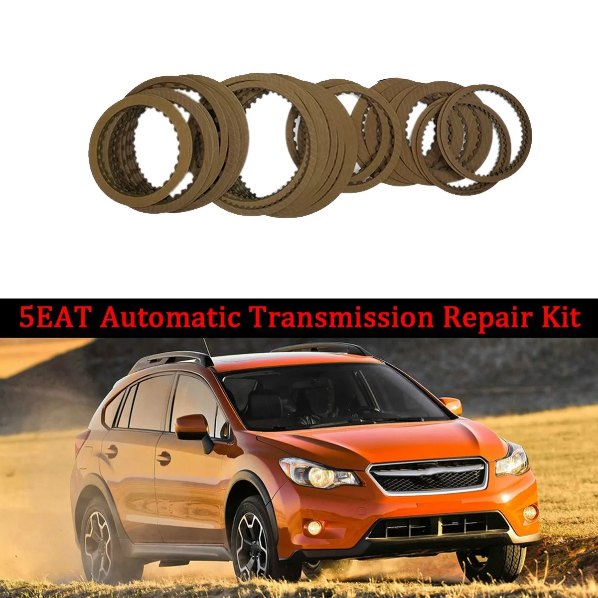 1Set/33Pcs Car 5EAT Automatic Transmission Drivetrain Friction Plates Kit for Subaru Legacy Outback Tribeca 2008-2014