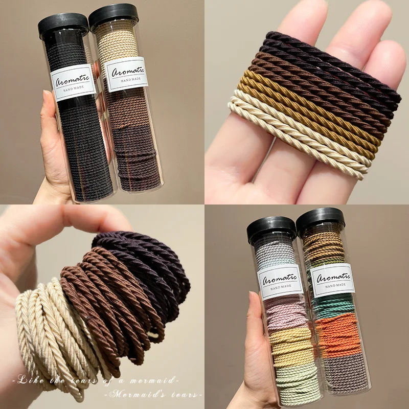 

AISHG 100PCS Simple Basic Elastic Hair Bands Ties Women Ponytail Holder Rubber Bands Fashion Girls Headband Hair Accessories