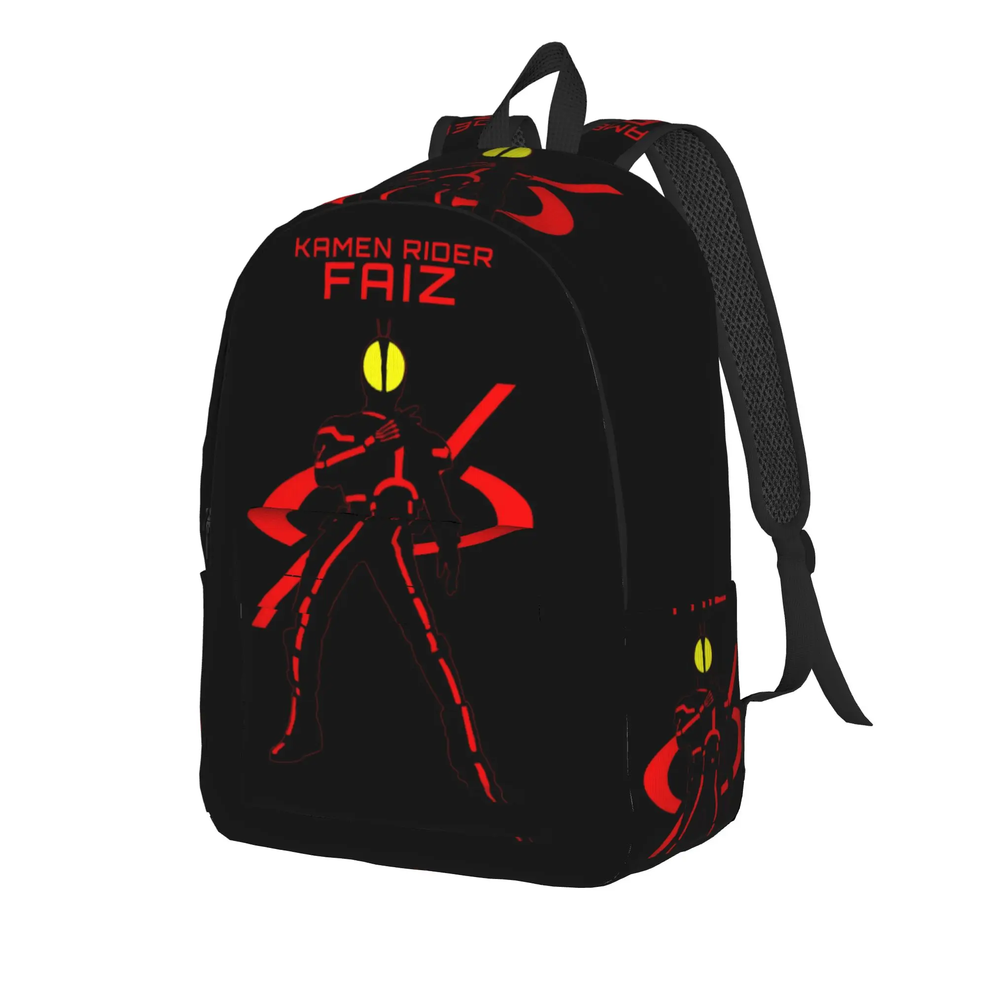 Fashion Kamen Rider Faiz Backpack  Mochilas Versatile Journey Retro Washable Rucksack