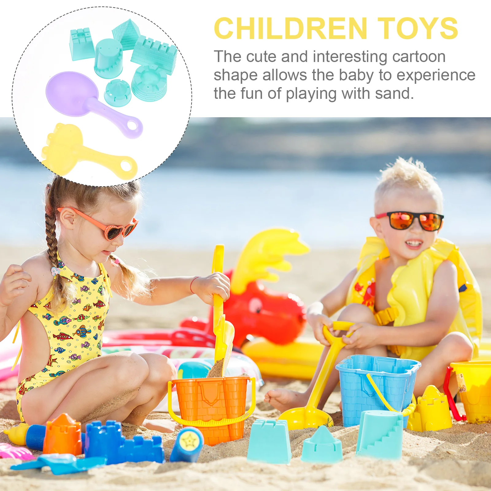 Sand Castle Building Beach Toy Toddler Outdoor Toys Making Wear-resistant Child