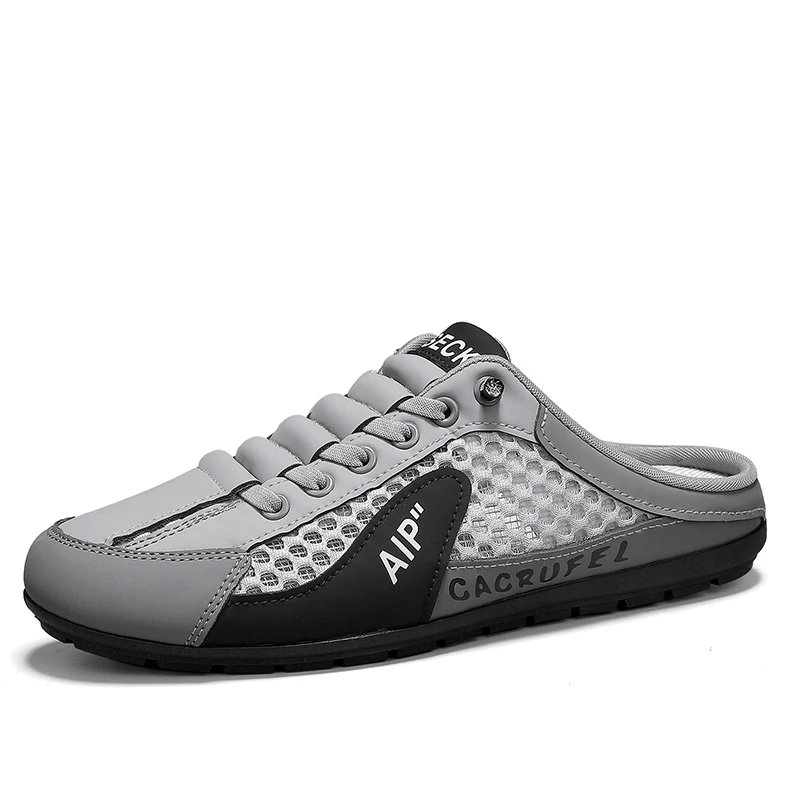 Zapatos de malla informales para hombre, zapatillas de pescador, mocasines sin cordones, zapatillas de plataforma, deporte de lujo, tenis al aire libre, moda de verano