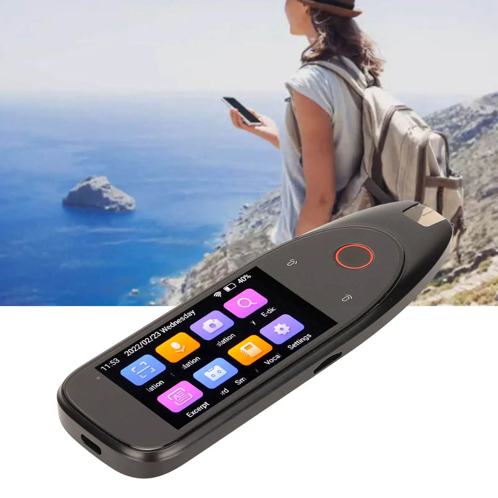 

Сканирующий переводчик, ручка-перевод, портативный сканирующий 112 языков, переводчик для чтения языков для голосового текстового фото