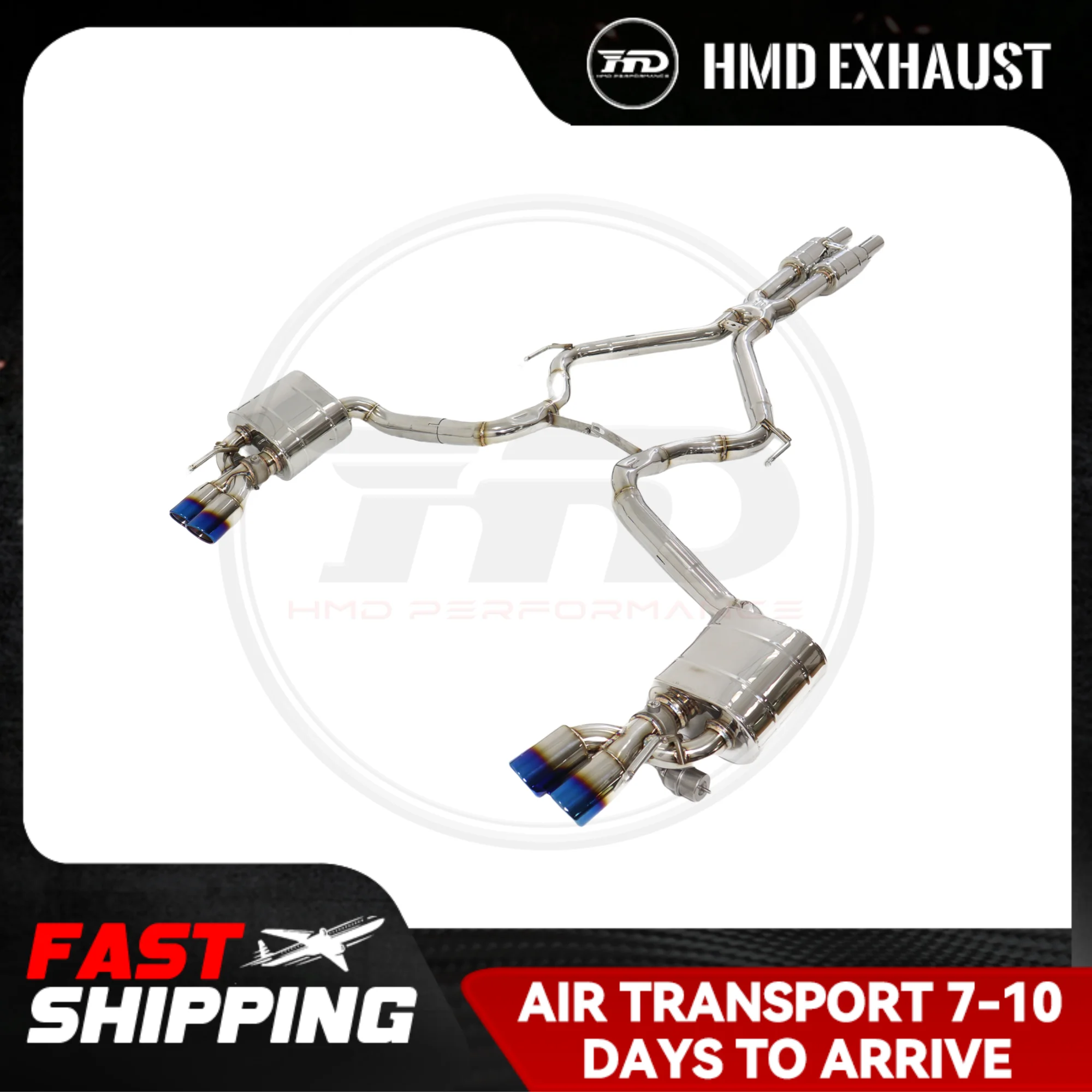 

HMD Stainless Steel Exhaust System Performance Catback for Mercedes Benz R230 SL500 5.5L 2005-2011 Muffler With Valve