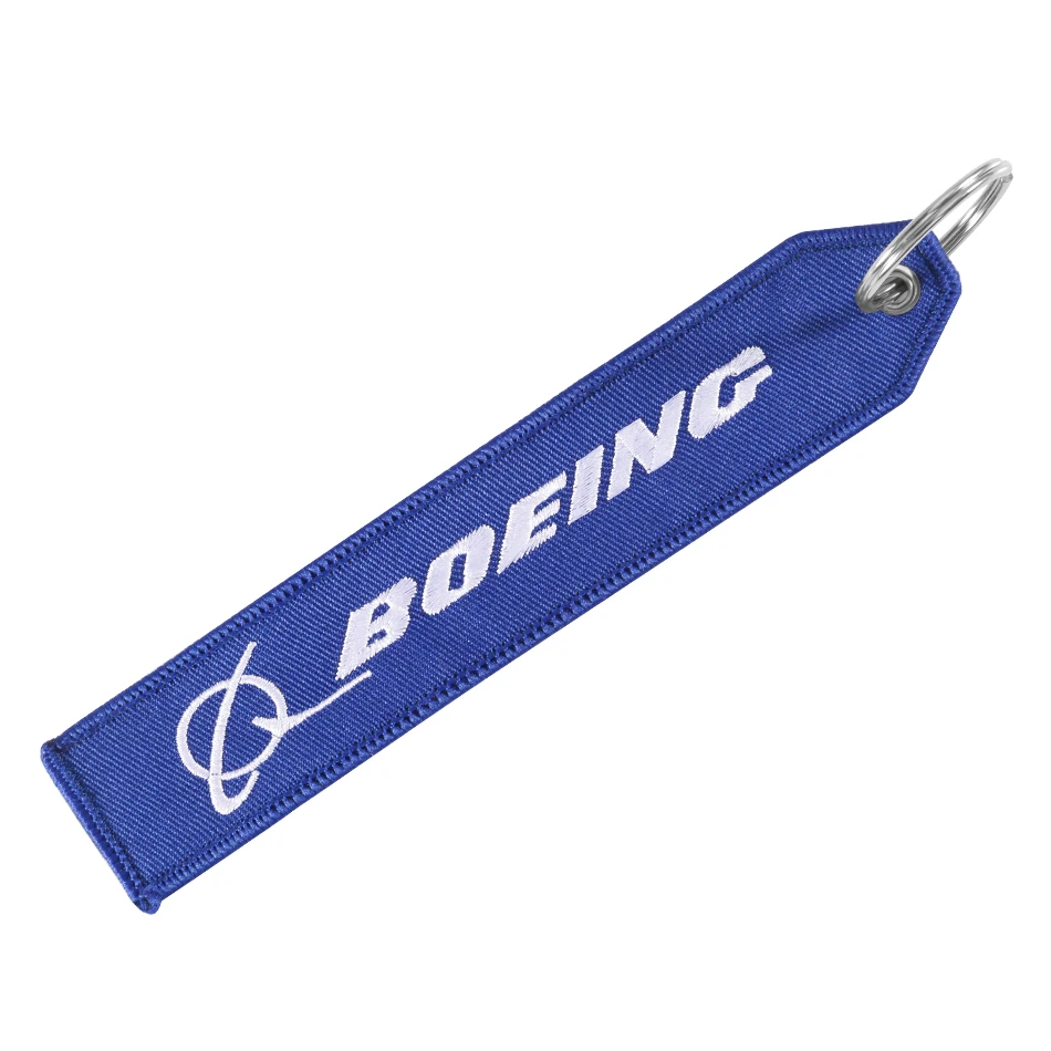 6PCS Aviation Keychain For A320neo Logo Both Sides Embroidery Car KeyChain Accessories Backpack Suitcase Tags