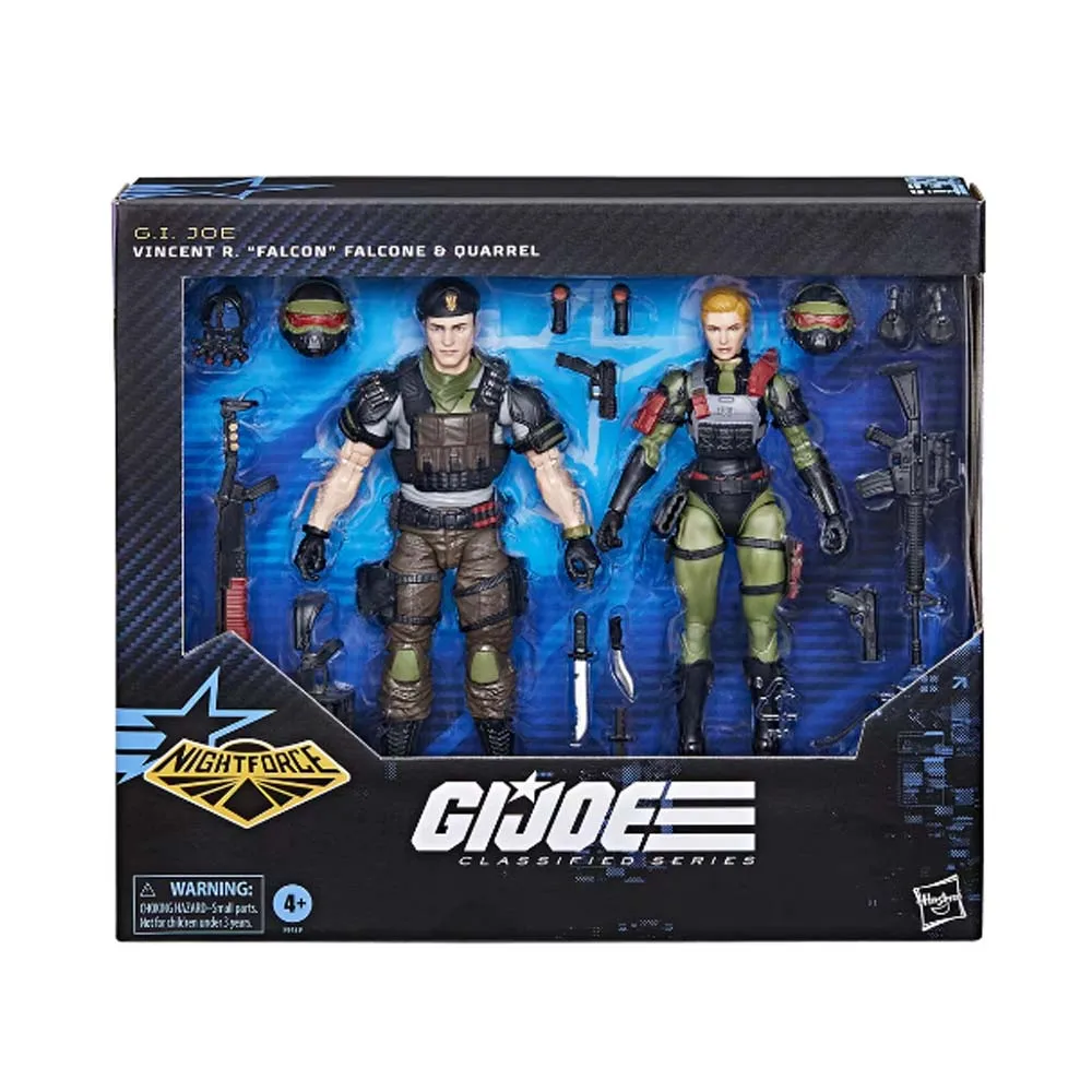 Original Hasbro G.I. Joe Classified Series No.138 Night Force Falcone Quarrel 2-Pack Exclusive Action Figure Model Toy