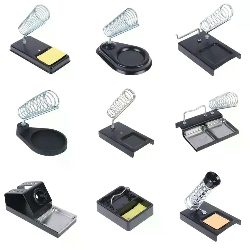 Iron Holder Metal Spring Stand Multi Function Solder Support Base For Welding Repair DIY Handwork Tool Use Soldering