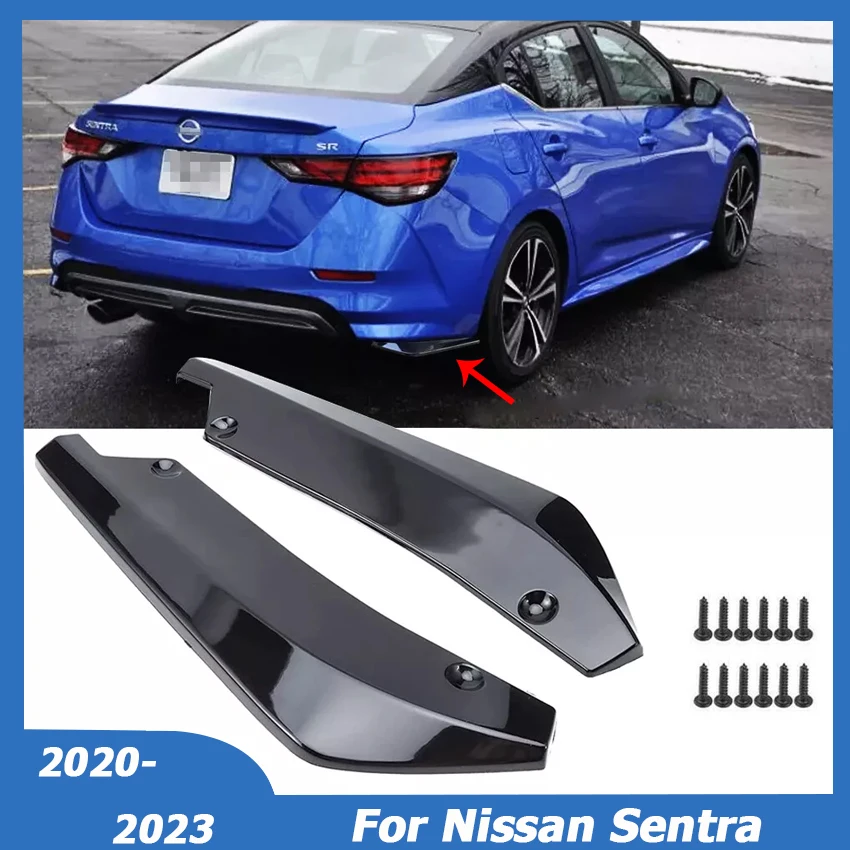لنيسان سنترا 2020-2023 40 سنتيمتر المصد الخلفي الفاصل Canard المفسد طقم الجسم حماية العالمي ضبط السيارات اكسسوارات