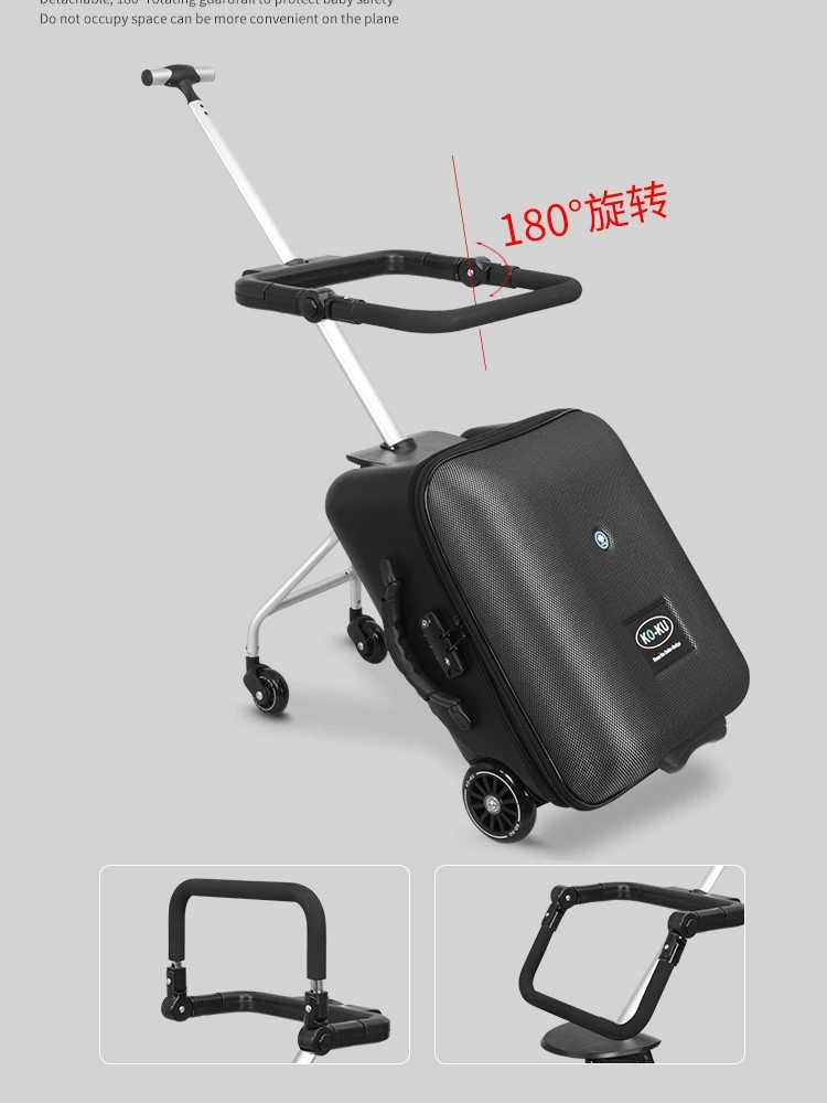 Baby Children's Luggage Can Sit Children Boys and Girls Trolley Case Artifact for a Lazy Riding with Baby