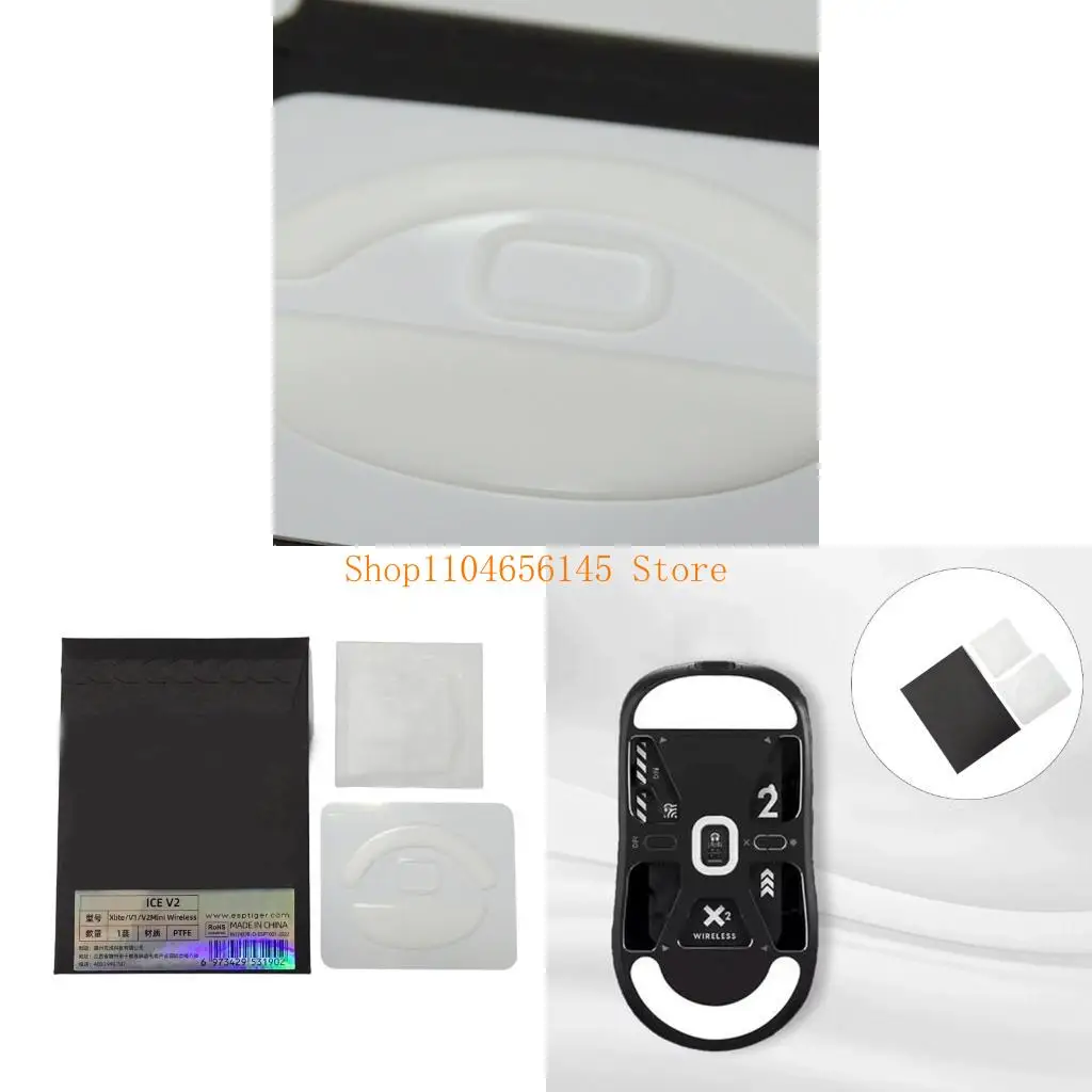 5ASD丸い曲線エッジマウスフィートマウススケートパッドXlite V1 V2 MINI V3ESマウス