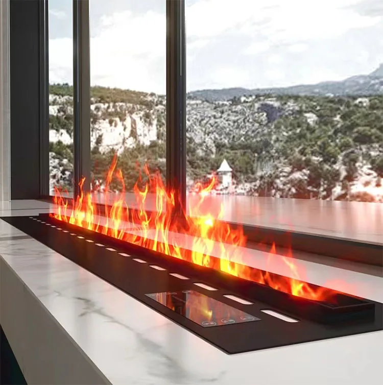 RGB 3D  Fireplace High-end Water Steam Electric Fireplaces Insert 1800mm