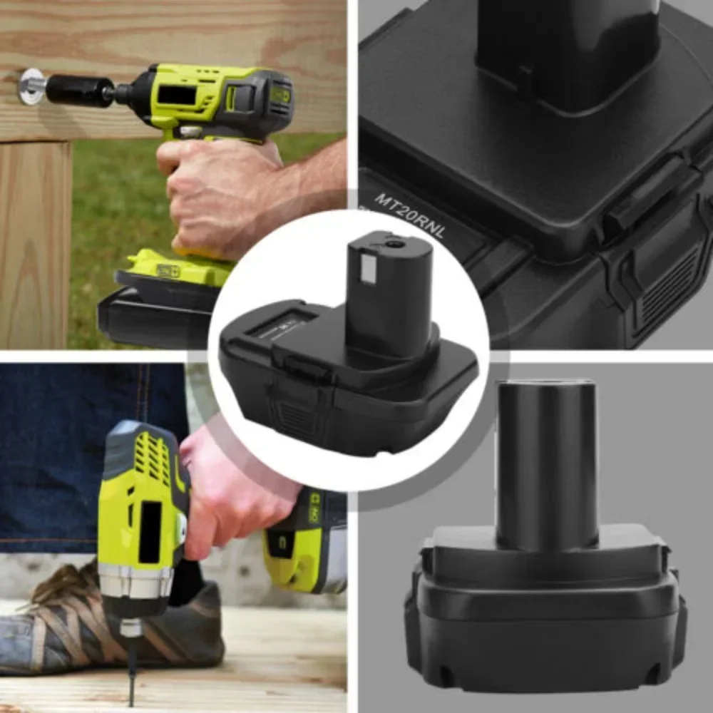 Imagem -06 - Adaptador de Bateria para Makita 18v Bateria Li-ion Bl1860b Bl1860 Bl1850b para Ryobi 18v P102 P103 P104 Ferramentas de Bateria Mt20rnl