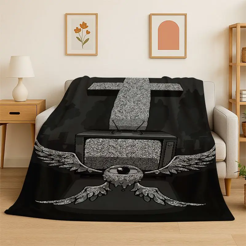 RPG Game The Binding Of Isaac Flannel Blanket,Ultra Soft Warm Plush Throw for Home Bedroom Bed Sofa Cover Office Picnic Gift Kid