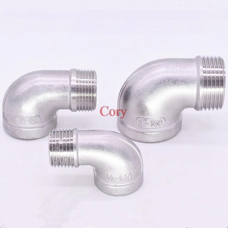 

1 шт. 1/8 дюйма, 1/4 дюйма, 3/8 дюйма, 1/2 дюйма, 3/4 дюйма, 1 дюйма, 1,2 дюйма, 1,5 дюйма, 2 дюйма, редукционное колено с внутренней резьбой x наружной резьбой, угловой 90 градусов, соединители для фитингов из нержавеющей стали 304