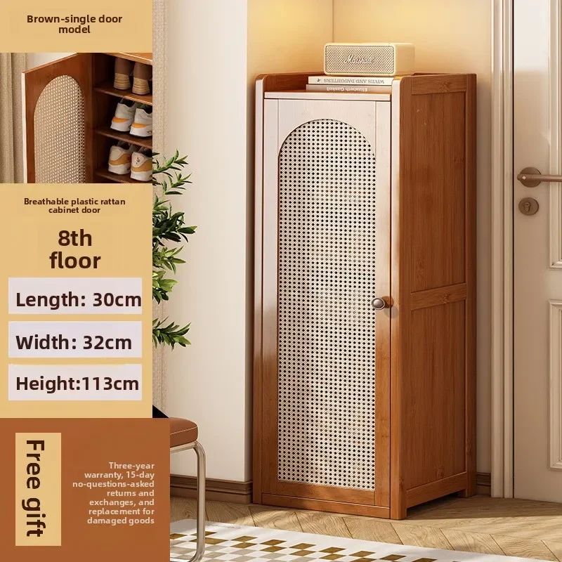 Modern shoe cabinet multi-layer dust shoe rack large capacity double door shoe storage rack