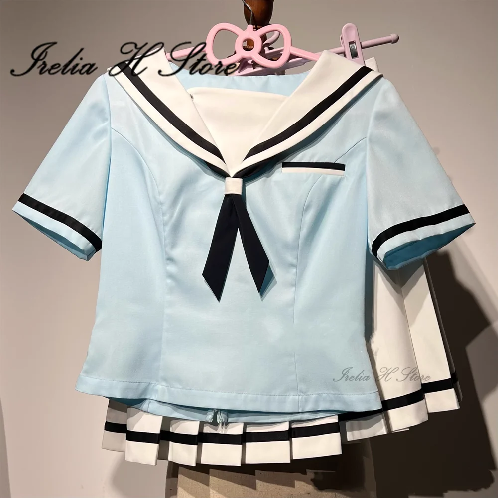 

Presale Irelia H BanG Dream! Ichigaya Arisa Yahata Umiri Cosplay Costume Summer School Uniform sailor shirt skirt