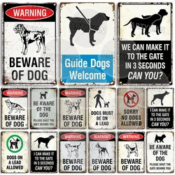 Beware Of Dogs Metal Sign Doberman Rottweiler Beagle Border Collie Dalmatian Bulldog GSD No Dogs Allowed Guide Dogs Welcome