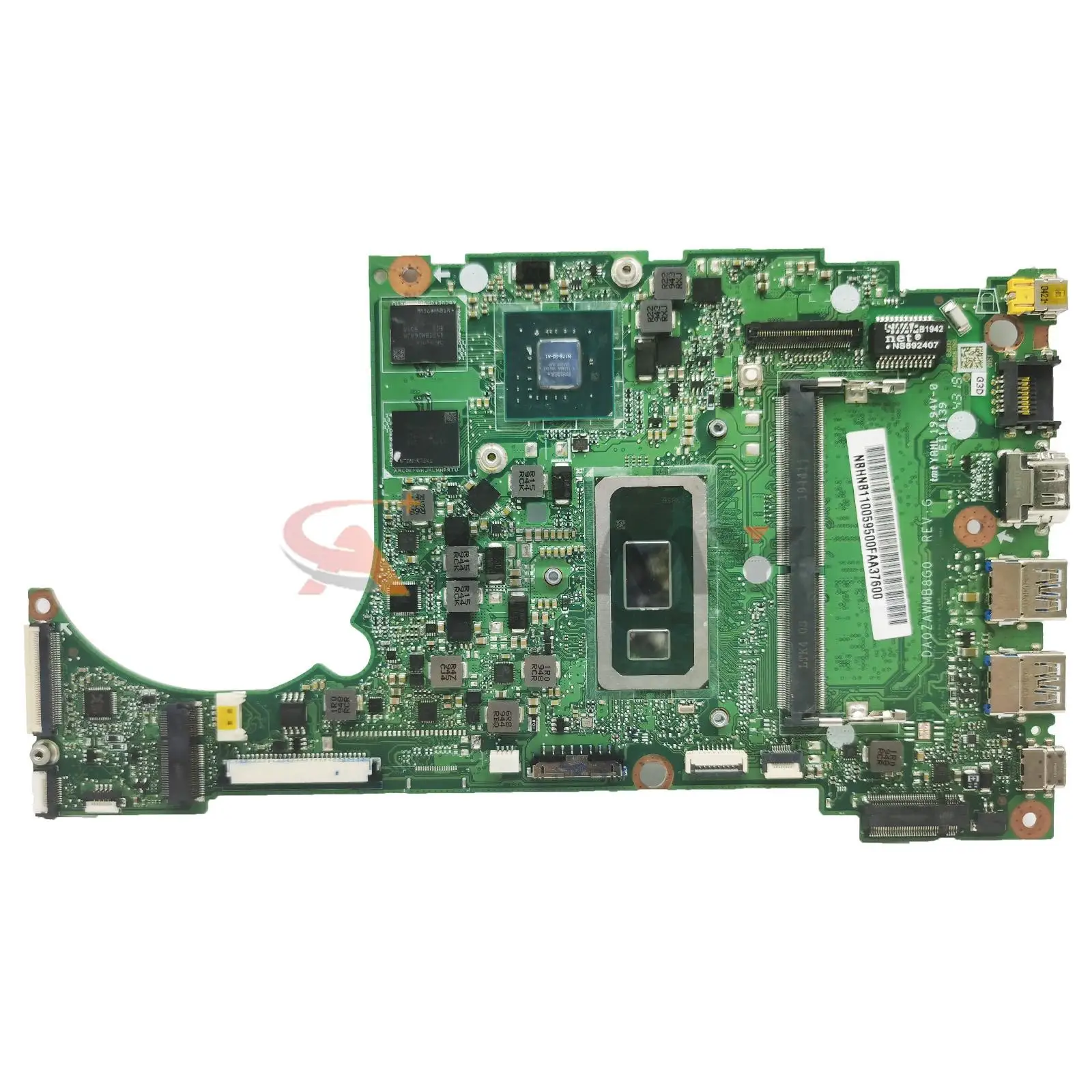 For Acer Aspire A515-54 A515-54G A315-55G Motherboard DA0ZAWMB8G0 With I3 I5 I7-8th 10th Gen CPU 0GB/4GB RAM Mainboard