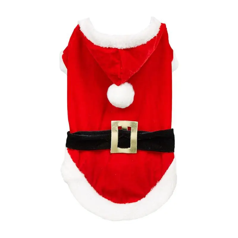 L7 Spot pet dog Christmas transformation Santa Claus red dress Poodle Pomeranian Teddy New Year coat