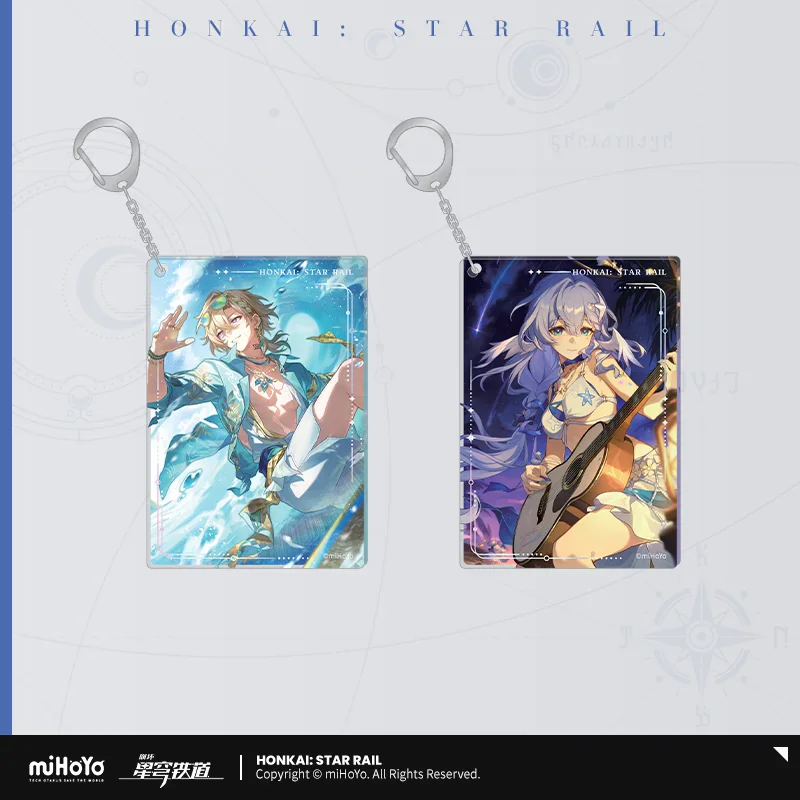 Official Honkai Star Rail Gaming Merchandise Cartoon Characters Cosplay Light Cone Series Acrylic Pendants Halloween Gifts