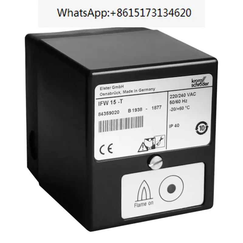 German KROM flame monitor IFW15-T 50W/R flame detection signal conversion switch output relay