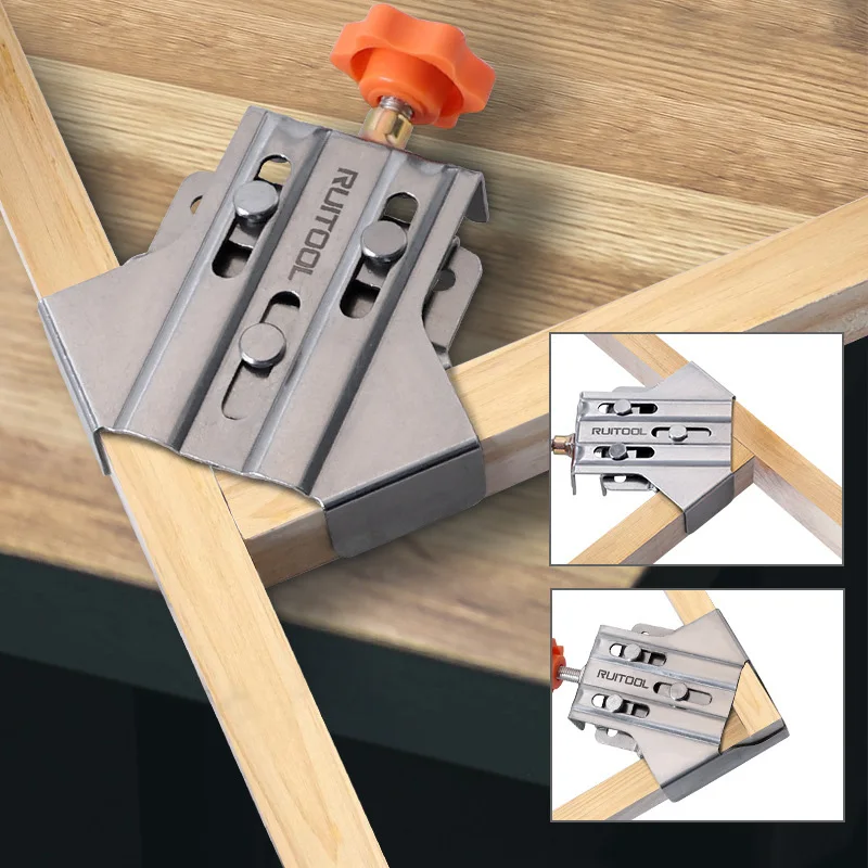 Carpintaria Canto Braçadeira 90 Graus Posicionamento Quadrados Grampos do Ângulo Direito Carpenter Clamping Tool para Armários