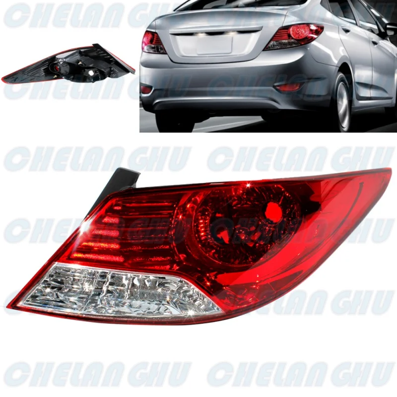 Right Side Tail Rear Light Lamp Brake Light Without Bulbs 92402-1R000 For Hyundai Accent 2011 2012 2016 2014