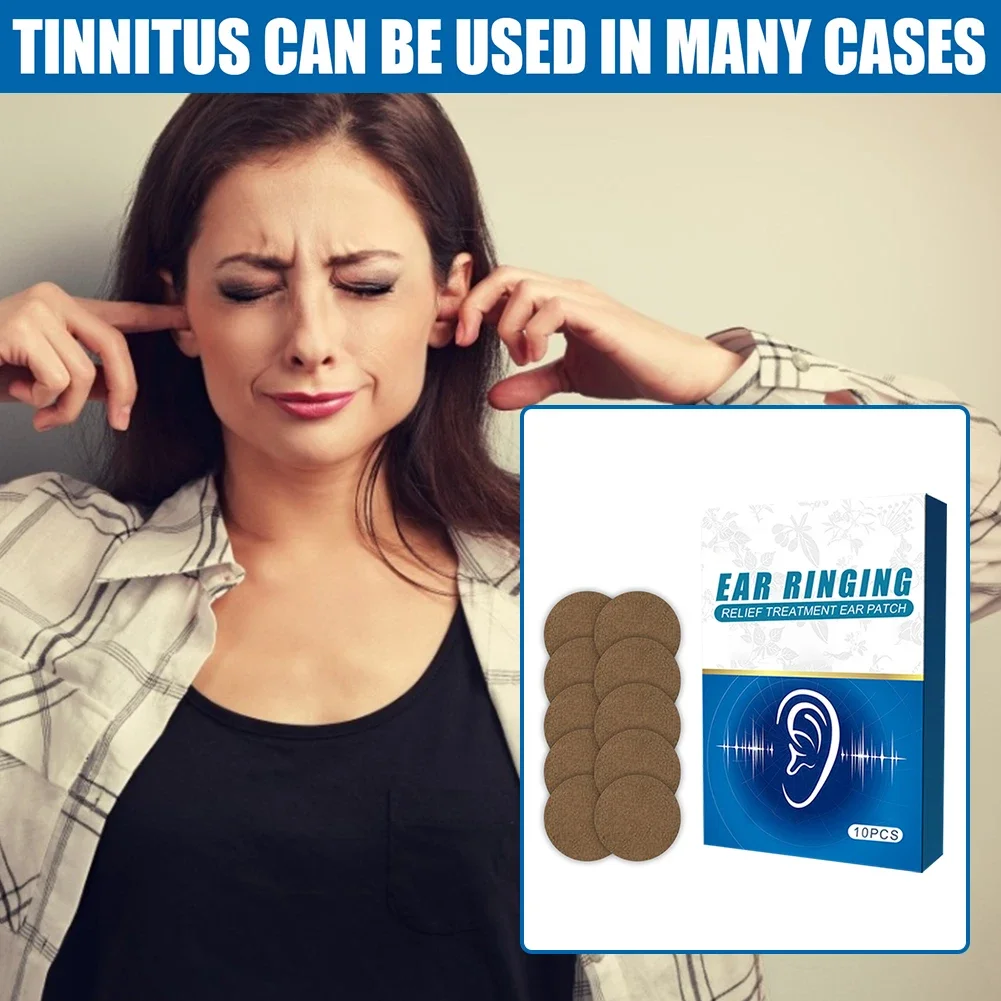 Tinnitus Treatment Patch Hearing Loss Sticker Herbal Extract Ear Plaster Acupoint Patches Relieve Ear Discomfort Health Care