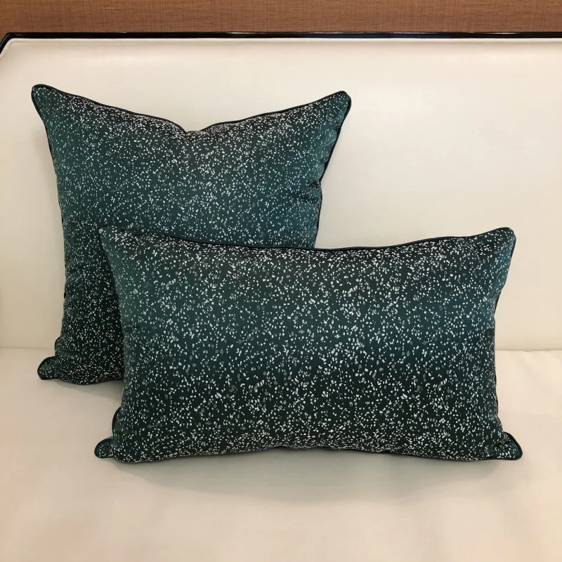 1 Pc 45x45cm Jacquard Woven Shiny Cushion Cover Home Decorative Orange Dark Blue Lumbar Pillow Case Soft Star Waist Pillowcase