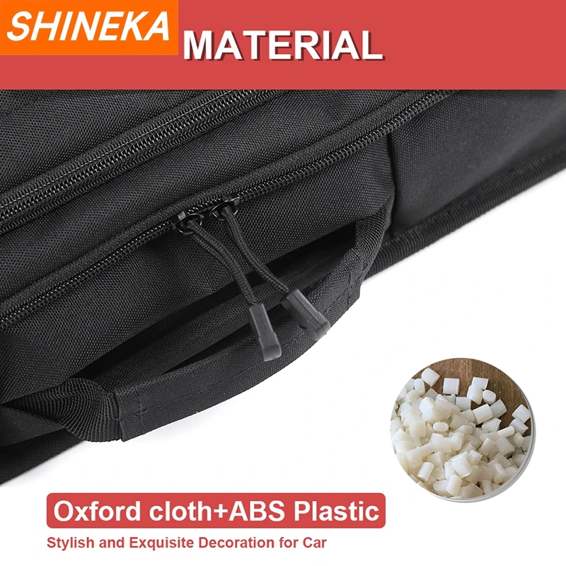 SHINEKA Car Rear Window Multi-function Storage Bag For Jeep Grand Commander 2006-2010 For Dodge RAM 2018+ For Ford F150 2015+