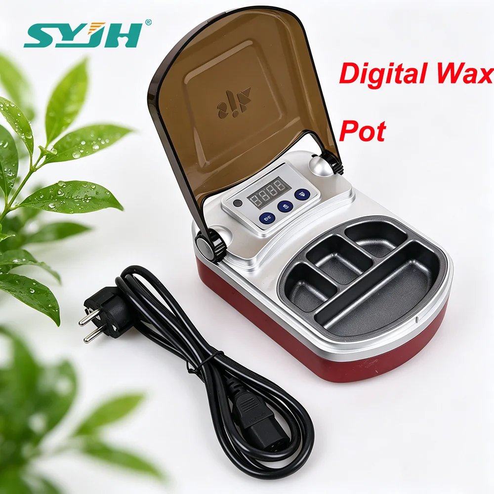 SYJH Dental Digital 4-slot Wax Heater Pot Portable Paraffin Melting Fast Heating For Dentistry Clinic Laboratory Equipment Tools
