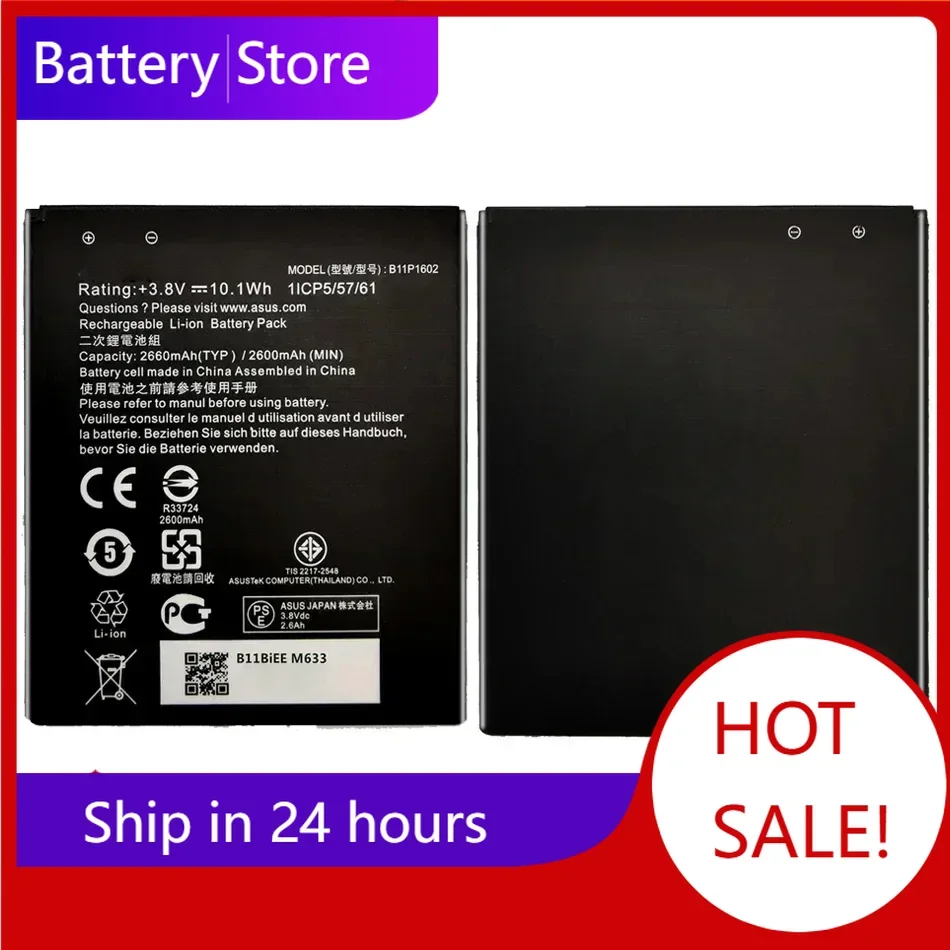 B11P1428 Battery for ASUS ZenFone Go 4.5 5 5.5 TV/Max M1 M2 Pro M1 6.1/V Live ZB450KL X009DB ZB452KG ZE620KL Mobile Phone