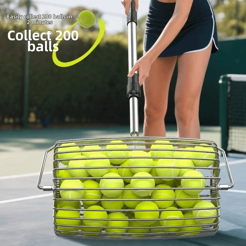 stainless-steel-tennis-ball-picker-efficient-large-capacity-ball-retriever-tool-telescopic-save-effort-tennis-ball-hopper