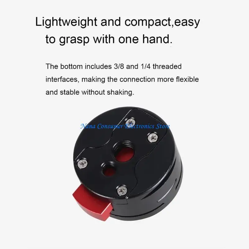 G7NE 1/4 Screw V-shape Quick Release Plate Ergonomic Design Enhances Stability For DSLR Video Recording Equipment