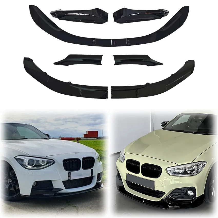 

2012 To 2019 For Bmw 1 Series F20 F21 118i 120i M135i M140i M Performance Front Bumper Lip Splitter Diffuser Gloss Black