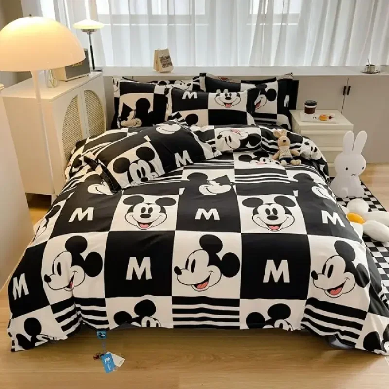 Disney dormitory Mickey Mouse bedding set children's quilt cover bed sheet pillowcase boy girl Donald Duck bedding bag