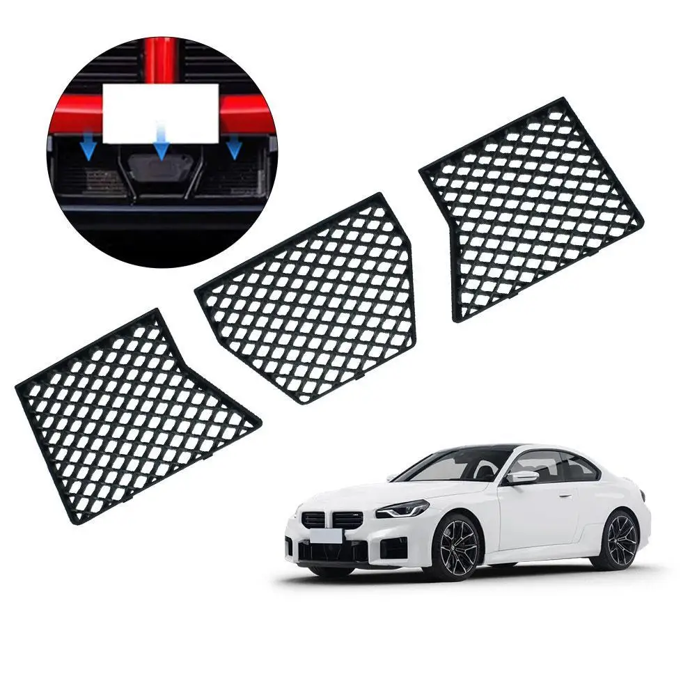 

3 шт./компл. для BMW G87 M2, сетчатая защита, передний нижний бампер, сменная решетка, защита от насекомых, защитная сетка, сетчатая крышка ﻿